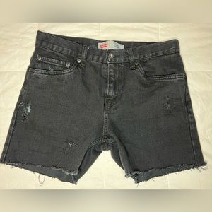 Levi 511 Slim Black Denim Shorts